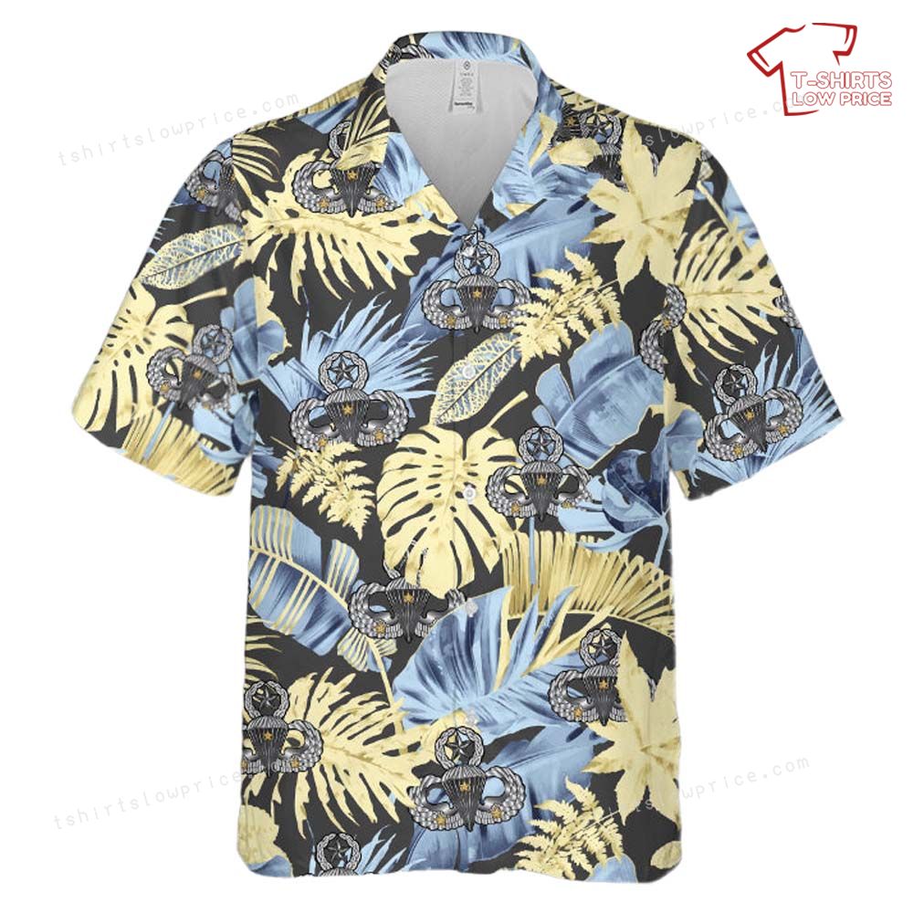 US Army Master Jump Wings With 3 Combat Jumps Hawaiian Shirt 2 US Army Master Jump Wings With 3 Combat Jumps Hawaiian Shirt 2