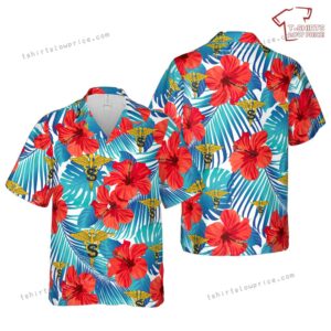 US Army Medical Specialist Corps Branch Hawaiian Shirt