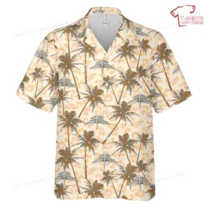 US Army Military Free Fall Parachutist (Halo Basic) Hawaiian Shirt