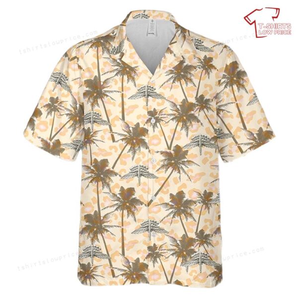 US Army Military Free Fall Parachutist (Halo Basic) Hawaiian Shirt