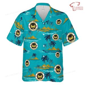 US Army MOS 12B Combat Engineer Hawaiian Shirt