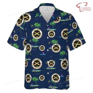 US Army MOS 13M Multiple Launch Rocket System Crewmember Hawaiian Shirt