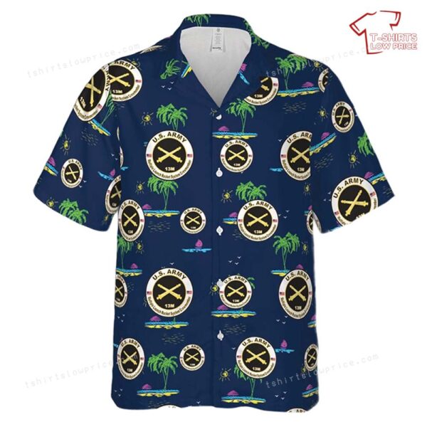 US Army MOS 13M Multiple Launch Rocket System Crewmember Hawaiian Shirt US Army MOS 13M Multiple Launch Rocket System Crewmember Hawaiian Shirt