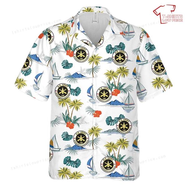 US Army MOS 14S AVENGER Crewmember Hawaiian Shirt
