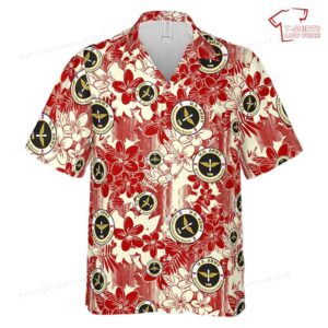 US Army MOS 15R AH-64 Attack Helicopter Repairer Hawaiian Shirt