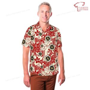 US Army MOS 15R AH 64 Attack Helicopter Repairer Hawaiian Shirt 3