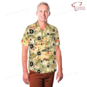 US Army MOS 15S OH 58 D Helicopter Repairer Hawaiian Shirt 3