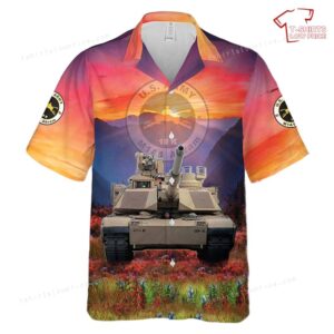 US Army MOS 19K M1A1 Abram Hawaiian Shirt