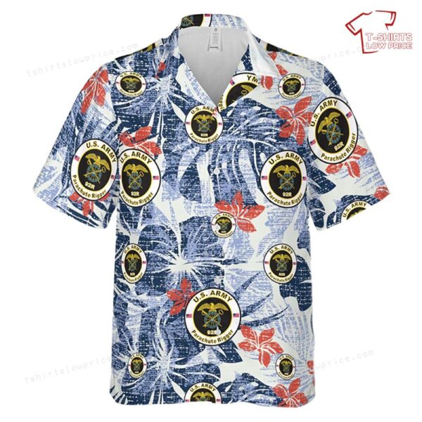 US Army MOS 92R Parachute Rigger Hawaiian Shirt US Army MOS 92R Parachute Rigger Hawaiian Shirt
