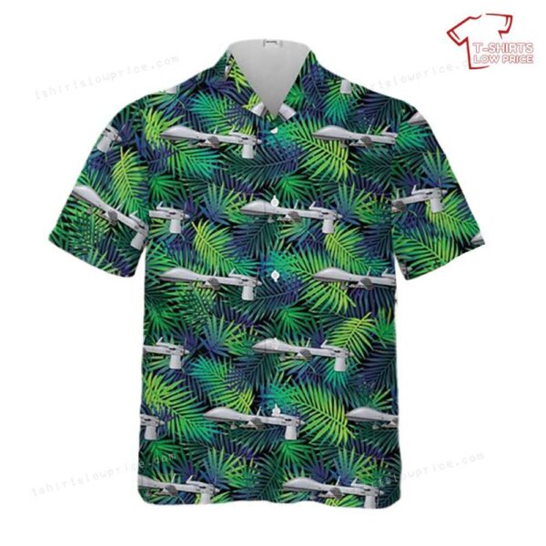 US Army MQ-1C Gray Eagle Of 116th MI BDE, 224th MI BN Hawaiian Shirt US Army MQ-1C Gray Eagle Of 116th MI BDE, 224th MI BN Hawaiian Shirt