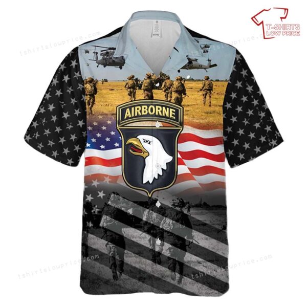 US Army National Airbone Day 101st Airborne Division Hawaiian Shirt NLSI0606PD03 US Army National Airbone Day 101st Airborne Division Hawaiian Shirt NLSI0606PD03