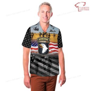 US Army National Airbone Day 101st Airborne Division Hawaiian Shirt NLSI0606PD03 3