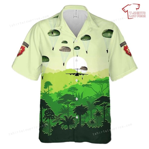 US Army National Airborne Day 2024, 4th Brigade Combat Team (Airborne) 25th Infantry Division Hawaiian Shirt US Army National Airborne Day 2024, 4th Brigade Combat Team (Airborne) 25th Infantry Division Hawaiian Shirt