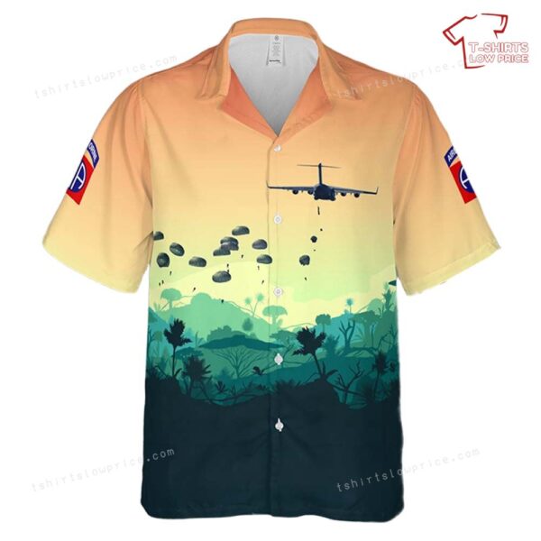 US Army National Airborne Day 2024, 82nd Airborne Division Hawaiian Shirt US Army National Airborne Day 2024, 82nd Airborne Division Hawaiian Shirt