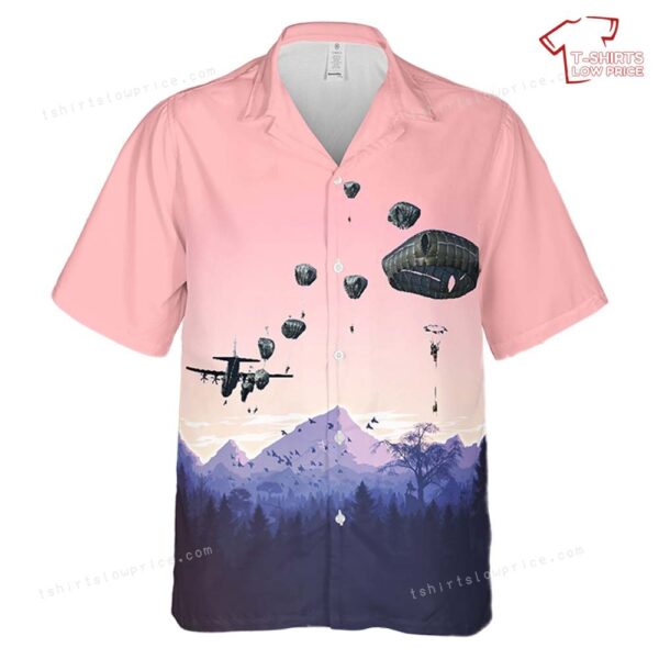 US Army National Airborne Day 2024, 173d Airborne Brigade Hawaiian Shirt US Army National Airborne Day 2024, 173d Airborne Brigade Hawaiian Shirt