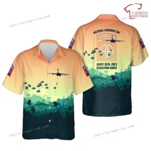 US Army National Airborne Day, 82nd Airborne Division Hawaiian Shirt US Army National Airborne Day, 82nd Airborne Division Hawaiian Shirt