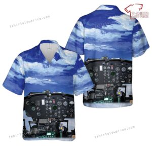 US Army National Guard Bell UH-1 Huey #71-20016 Cockpit Hawaiian Shirt US Army National Guard Bell UH-1 Huey #71-20016 Cockpit Hawaiian Shirt