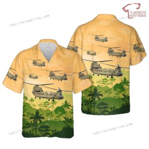 US Army National Guard CH-47F Chinook 169th Aviation Hawaiian Shirt US Army National Guard CH-47F Chinook 169th Aviation Hawaiian Shirt