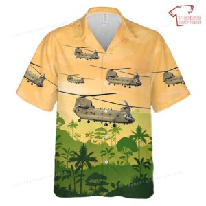 US Army National Guard CH-47F Chinook 169th Aviation Hawaiian Shirt