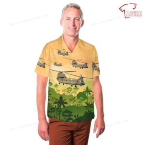 US Army National Guard CH 47F Chinook 169th Aviation Hawaiian Shirt 3