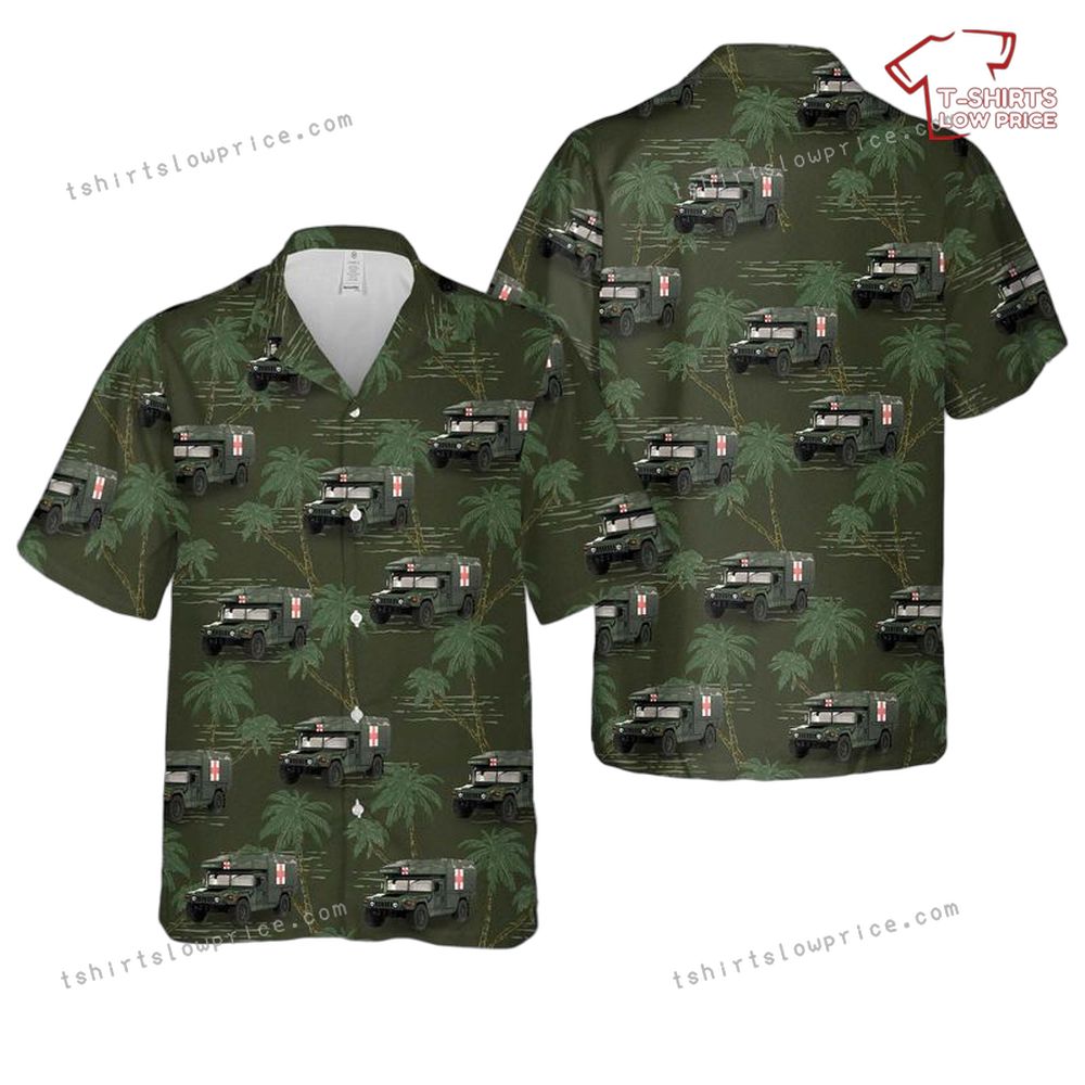 US Army National Guard Humvee Military M997A3 Ambulance 2018 Hawaiian Shirt US Army National Guard Humvee Military M997A3 Ambulance 2018 Hawaiian Shirt 1
