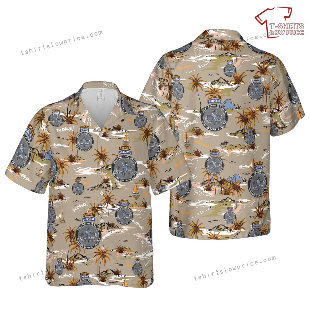 US Army National Guard Warrior Training Center Brigade Hawaiian Shirt US Army National Guard Warrior Training Center Brigade Hawaiian Shirt 1