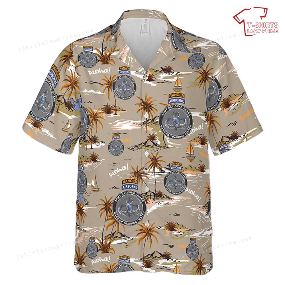 US Army National Guard Warrior Training Center Brigade Hawaiian Shirt 2 US Army National Guard Warrior Training Center Brigade Hawaiian Shirt 2