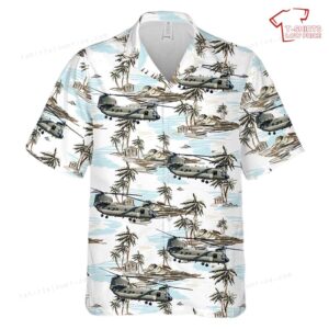 US Army Nevada National Guard CH-47 Chinook helicopter Hawaiian Shirt