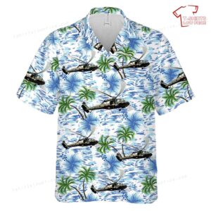 US Army New Jersey Army National Guard UH-60L Black Hawk with Charlie Company, 1-171st General Support Aviation Battalion Hawaiian Shirt