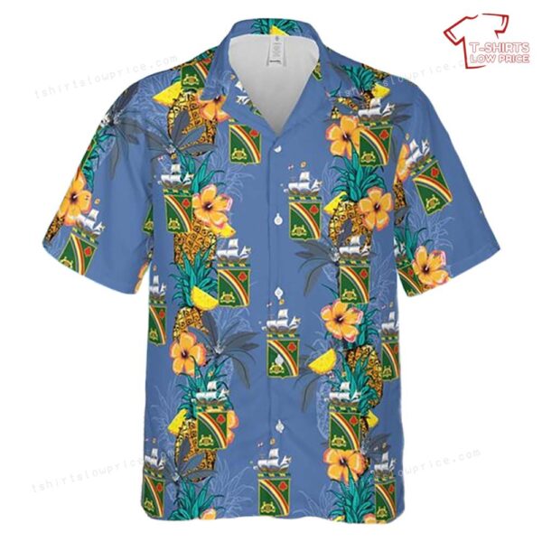 US Army New York Army National Guard 69th New York Infantry Regiment Hawaiian Shirt US Army New York Army National Guard 69th New York Infantry Regiment Hawaiian Shirt