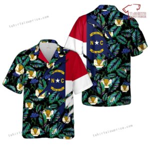 US Army North Carolina Army National Guard Hawaiian Shirt US Army North Carolina Army National Guard Hawaiian Shirt