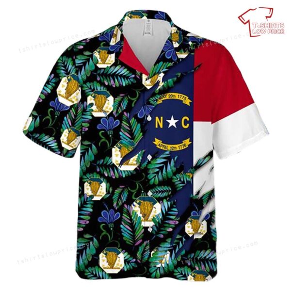 US Army North Carolina Army National Guard Hawaiian Shirt US Army North Carolina Army National Guard Hawaiian Shirt
