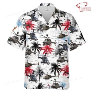 US Army OH-58D Kiowa Hawaiian Shirt