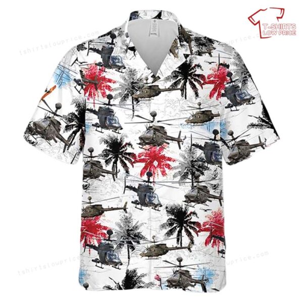 US Army OH-58D Kiowa Hawaiian Shirt US Army OH-58D Kiowa Hawaiian Shirt