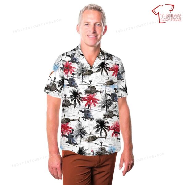 US Army OH-58D Kiowa Hawaiian Shirt US Army OH-58D Kiowa Hawaiian Shirt