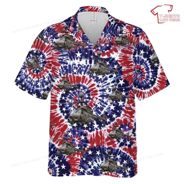 US Army OH-58D Kiowa Warrior, 4th Of July Hawaiian Shirt US Army OH-58D Kiowa Warrior, 4th Of July Hawaiian Shirt