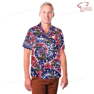 US Army OH 58D Kiowa Warrior 4th Of July Hawaiian Shirt 3