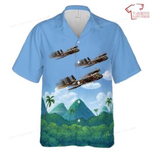 US Army OV-1A Mohawk Hawaiian Shirt