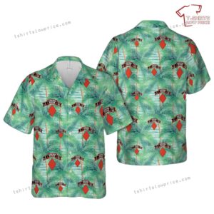 US Army P Company (Airborne), 75th Infantry (RANGER), 1st Brigade, 5th Infantry Division Hawaiian Shirt US Army P Company (Airborne), 75th Infantry (RANGER), 1st Brigade, 5th Infantry Division Hawaiian Shirt