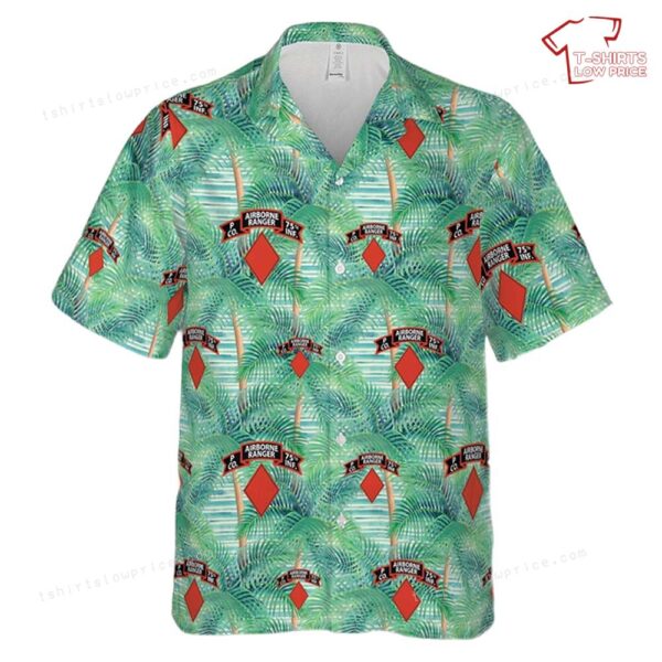 US Army P Company (Airborne), 75th Infantry (RANGER), 1st Brigade, 5th Infantry Division Hawaiian Shirt US Army P Company (Airborne), 75th Infantry (RANGER), 1st Brigade, 5th Infantry Division Hawaiian Shirt