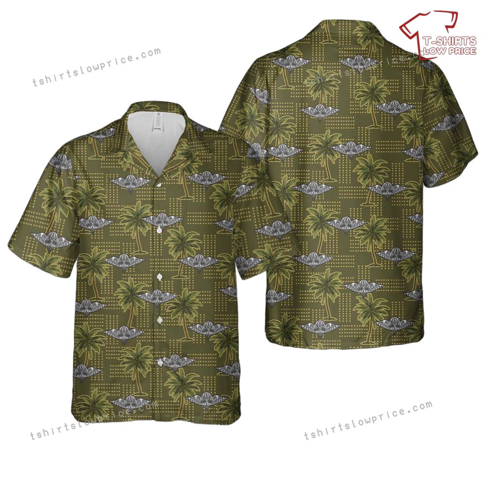 US Army Parachute Rigger Airborne Hawaiian Shirt US Army Parachute Rigger Airborne Hawaiian Shirt 1