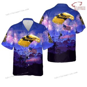 US Army Parachute Team Golden Knights, 4th Of July Hawaiian Shirt US Army Parachute Team Golden Knights, 4th Of July Hawaiian Shirt