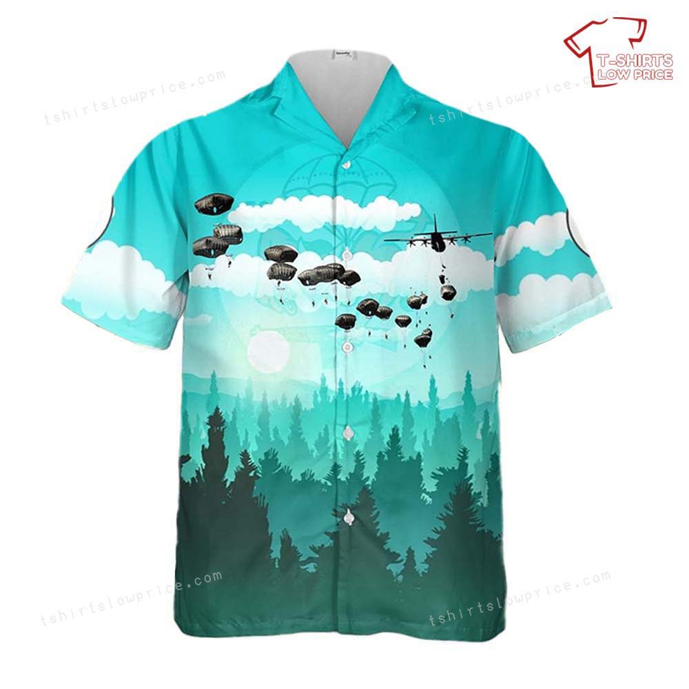 US Army Paratroopers 1st Battalion 508th Parachute Infantry Regiment Hawaiian Shirt 2 US Army Paratroopers 1st Battalion 508th Parachute Infantry Regiment Hawaiian Shirt 2