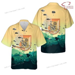 US Army Paratroopers 1st Squadron (Airborne), 91st Cavalry Regiment, 173rd Airborne Brigade Jump At Grafenwoehr Hawaiian Shirt US Army Paratroopers 1st Squadron (Airborne), 91st Cavalry Regiment, 173rd Airborne Brigade Jump At Grafenwoehr Hawaiian Shirt