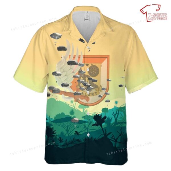 US Army Paratroopers 1st Squadron (Airborne), 91st Cavalry Regiment, 173rd Airborne Brigade Jump At Grafenwoehr Hawaiian Shirt US Army Paratroopers 1st Squadron (Airborne), 91st Cavalry Regiment, 173rd Airborne Brigade Jump At Grafenwoehr Hawaiian Shirt