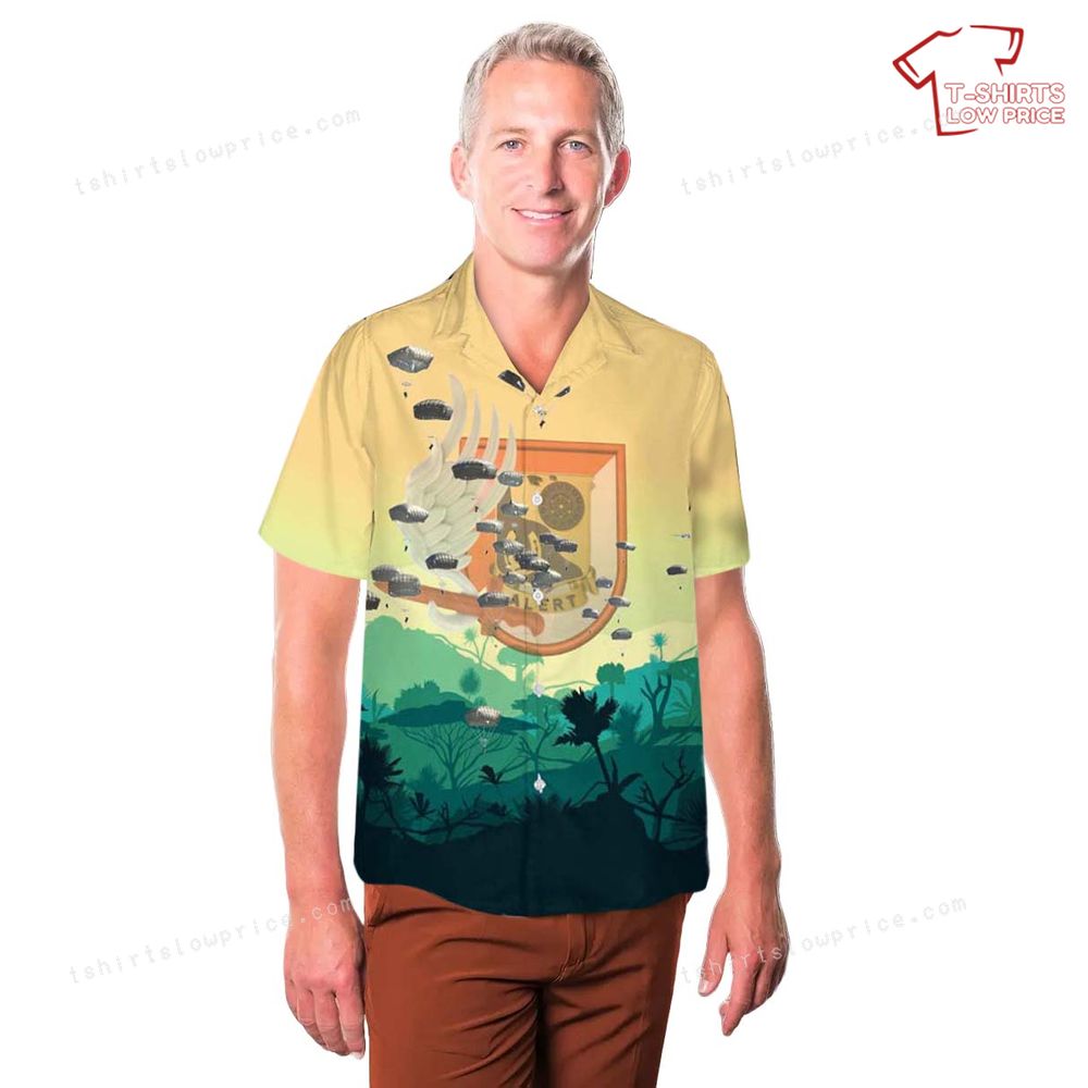 US Army Paratroopers 1st Squadron Airborne 91st Cavalry Regiment 173rd Airborne Brigade Jump At Grafenwoehr Hawaiian Shirt 3 US Army Paratroopers 1st Squadron Airborne 91st Cavalry Regiment 173rd Airborne Brigade Jump At Grafenwoehr Hawaiian Shirt 3
