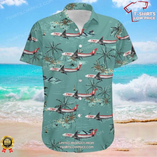 Airbus A330-223 T’Way Air Hawaiian Shirt Airbus A330-223 T’Way Air Hawaiian Shirt