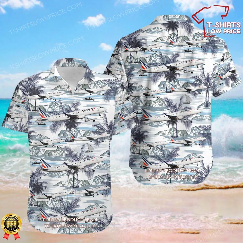 Embraer ERJ-190-100LR Air France HOP Hawaiian Shirt Embraer ERJ 190 100LR Air France HOP Hawaiian Shirt 1