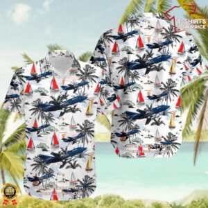 Dassault Falcon 20C Draken Europe Hawaiian Shirt Dassault Falcon 20C Draken Europe Hawaiian Shirt