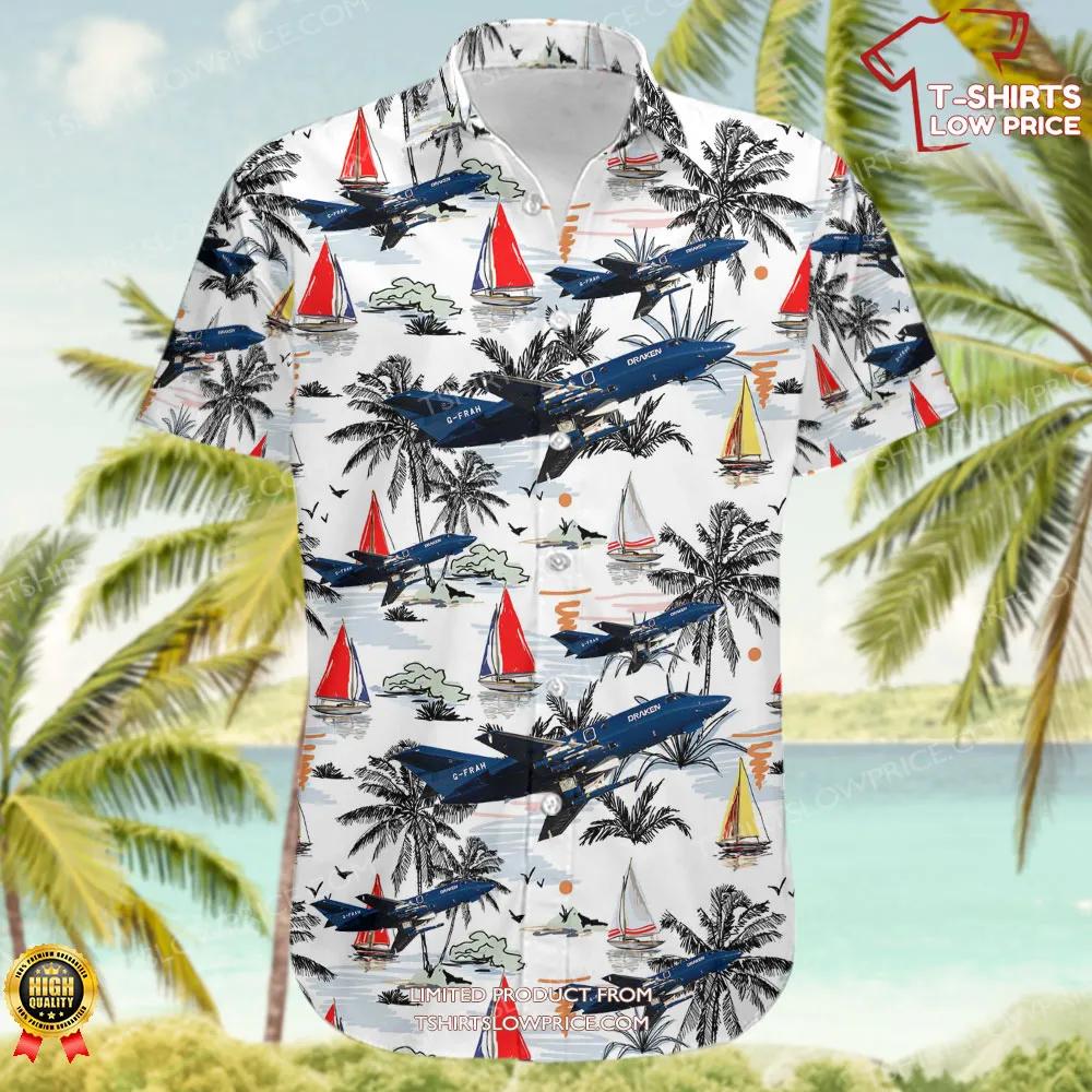 Dassault Falcon 20C Draken Europe Hawaiian Shirt 2 Dassault Falcon 20C Draken Europe Hawaiian Shirt 2